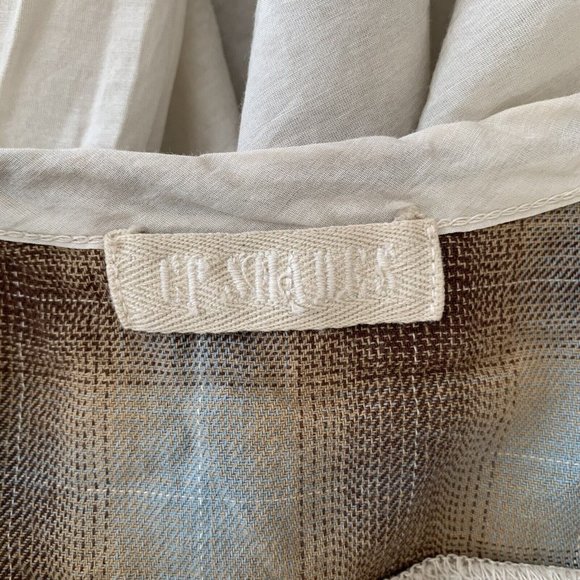 CP Shades Plaid M Cotton Silk Pullover Tunic Top Blouse Size XS Lagenlook Boho - Picture 8 of 10